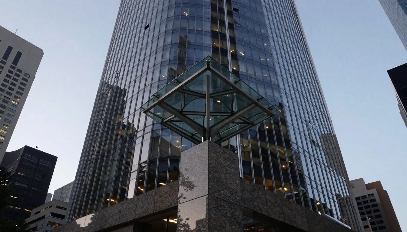 Collins Street commercial towers in Melbourne financial district